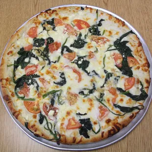 Spinach, Feta, Tomatoes and Garlic