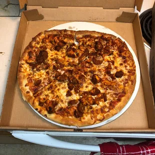 Buffalo Chicken Finger Pizza