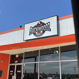 the front of the restaurant