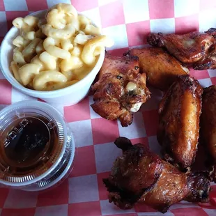 Today's Special: Six Smoked wings with Mac-N-Cheese, $10.