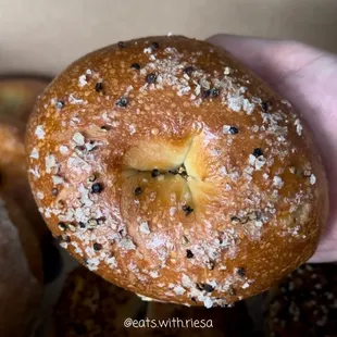 Salt and Pepper Bagel