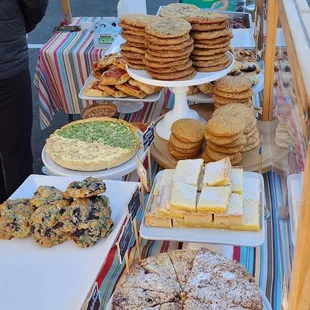 Lovely pastry case on this frosty, sunny Saturday morning (10/28/23)