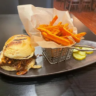 Pulled Smoked Beef Sweet Potato Fries