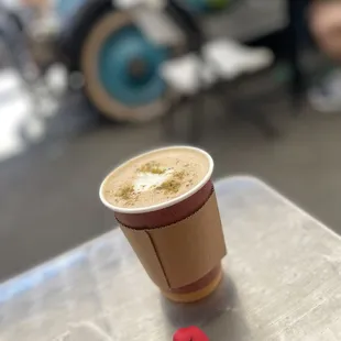 pistachio baklava latte