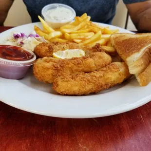 Fish and Chips, Inside,  and Catfish and Fries