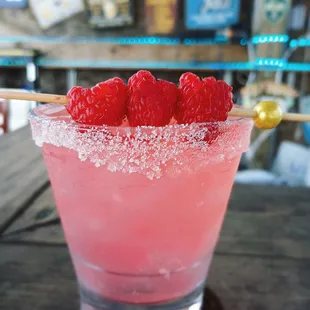 $5 FRESH Rasberry Margs all week for national Margarita Day!