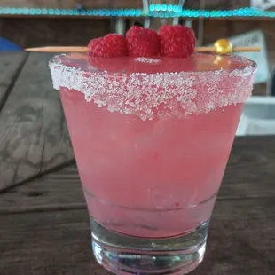 $5 FRESH Rasberry Margs all week for national Margarita Day!