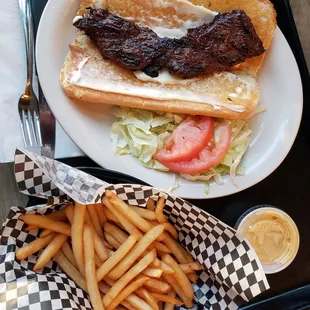 Skirt Steak Sandwich with Mayo