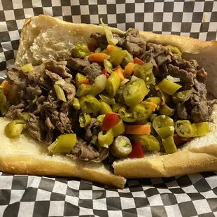 Italian Beef Grinder. Good but salty