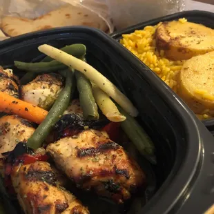 Chicken Souvlaki Plate