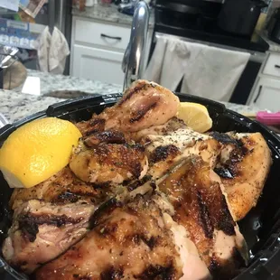 Whole chicken Greek style