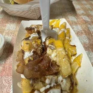 Cheesy Loaded Chicken Fries