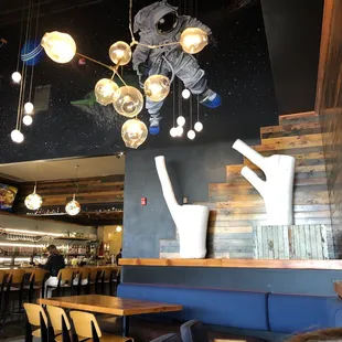 interior, sushi and sashimi