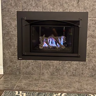 Our new fireplace.