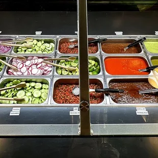 Toppings Bar Options