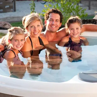 Bullfrog Spas/Hot tubs are enjoyed by the whole family!