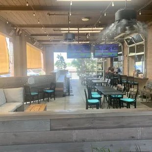 Patio...TVs, misters, couch &amp; plenty of space.