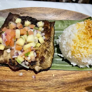 Grilled Bangus Belly with Garlic Rice