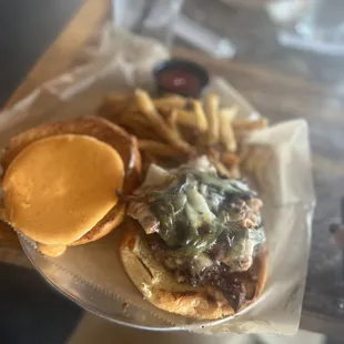 Farmhouse burger, no egg