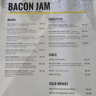 Menu November 2024