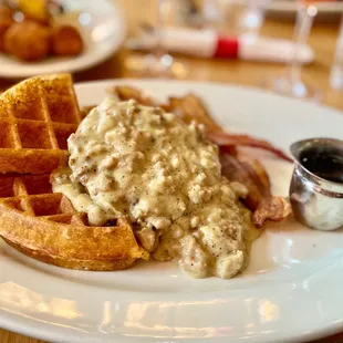 Chicken and Waffles (SO good. IG: DenverDanks)