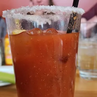 Regular bloody mary (I took off the toppers)