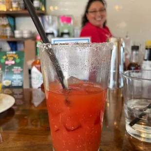 Extremely good bloody and the bomb bartender Irene!