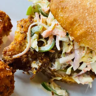 Southern comfort fried chicken sandwich