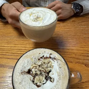 Southern Pecan Mocha Latte and Maple Butter Latte