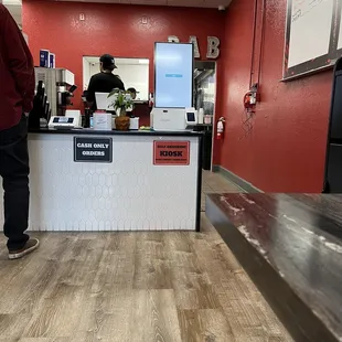 The counter