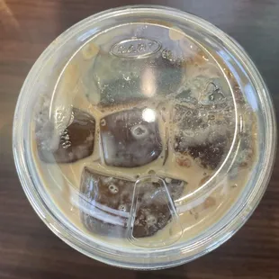 Love the coffee ice cubes. Definitely helps the coffee from tasting watered down in this heat.