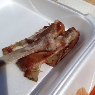Naked bones. Sign of good ribs.