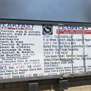 Menu. Price isn't the same as advertised but understandable due to inflation. They probably haven't had a chance to update it yet.