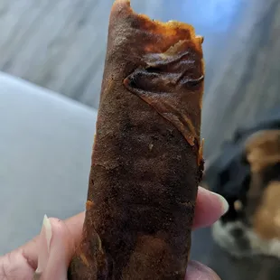 Burnt and old lumpia