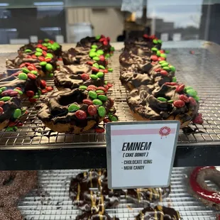 chocolate covered donuts