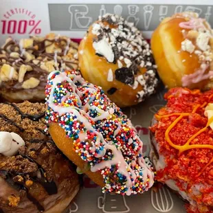 a variety of doughnuts