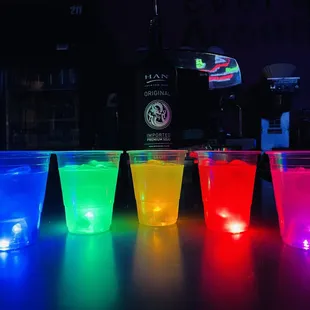 Star Wars Cocktail Event: Lightsaber cocktails... Jedi Guardian, Jedi Consular, Jedi Sentinel, Sith, Bad Barista