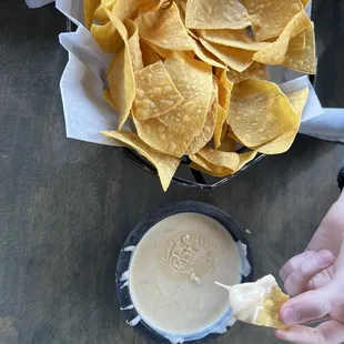 Large Queso - $9 (I think)