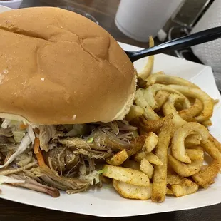 Lil Hawg and French fries