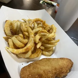 Kids Meal -Chicken strips It came with two but my little guy wasn't waiting around for me to snag a picture.