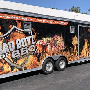 Trailer for on-site cooking