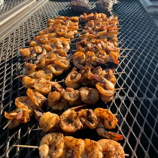 Shrimp on the barbecue