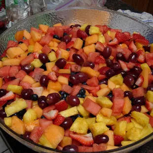 Fresh fruit salad.