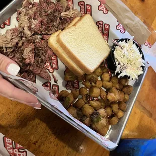 Fried okra was great