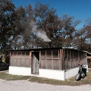 The Smokehouse out back.