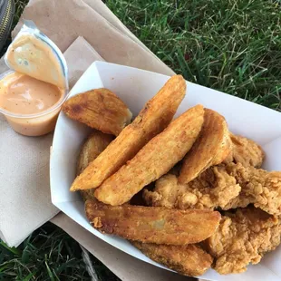 4/$4.99 with fries and original sauce? It's bomb