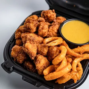 Naked chicken bomb bowl - or as the kids call them... chicken nuggets