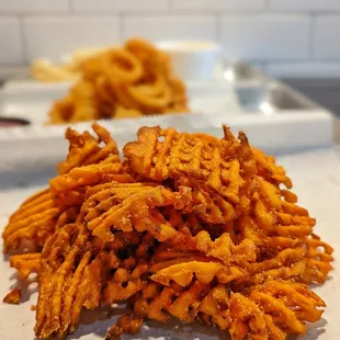 waffles, food
