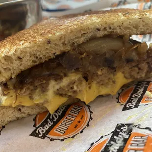 Patty Melt on rye