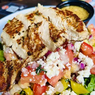 "STELLA!" Greek salad , drooling